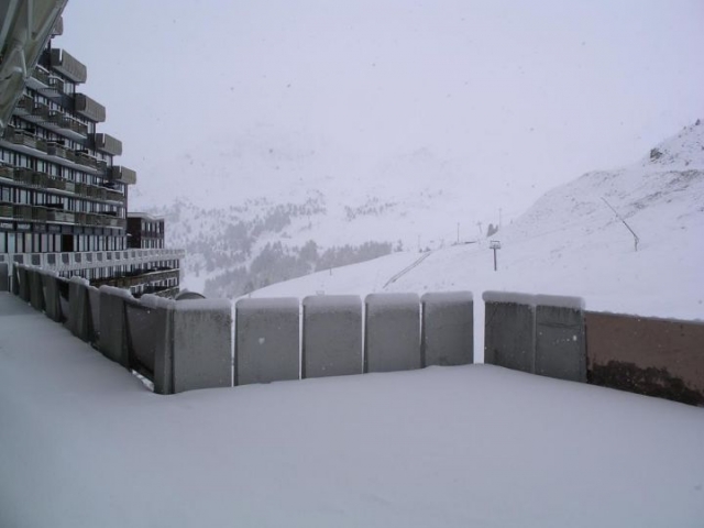  Vista de la estación nevada de La Plagne